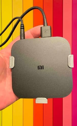 Mi TV Box S ile Uyumlu TV Montaj Aparatı – Dayanıklı Plastik Tutucu - Tv Montaj Aparatı Televizyon Stand