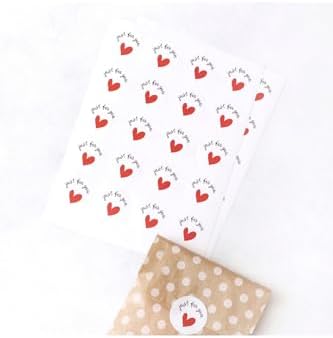 20 adet çam ve kar desenli kese kağıdı (11x20 cm) ve for You stickerdan oluşan set