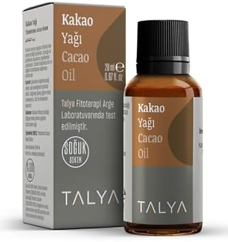 Kakao Yağı, Soğuk Sıkım,%100 Saf Ve Doğal, Doğal Bronzluk, 20 ml