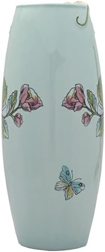 and Floyd İngiliz Bahçesi Seramik Çiçek Vazosu, 25 İnç, Mavi