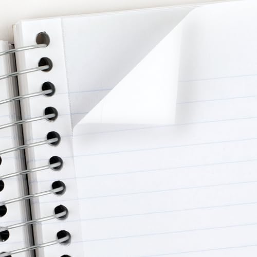 Star Spiral Defterler, 6'lı Paket, Fat Lil' Cep Defterleri, Kolej Çizgili Kağıt, 3-1/2" x 5-1/2", Küçük, 200 Yaprak, Mor, Turuncu, Yeşil, Mavi, Gri, Siyah (38027)