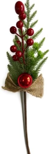 1 Adet Kurdelalı Kokina Çiçeği Yılbaşı Süsü Yılbaşı Hediyeleri Kırmızı Lüx