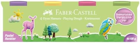 Oyun Hamuru, 4x100, Pastel Renkler
