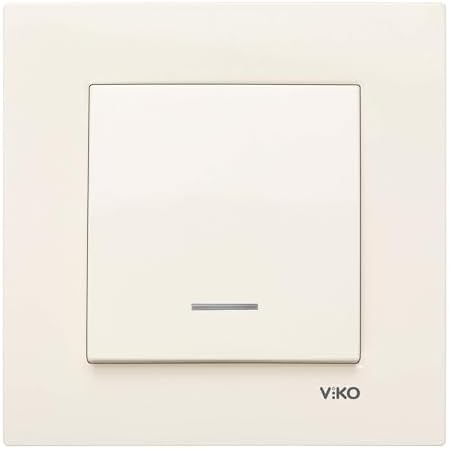 Krem Işıklı Anahtar Çabuk Bağlantı