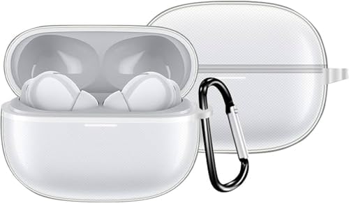 Buds 5 Pro ile uyumlu Kancalı Kılıf Tam Koruma Kancalı Kılıf Toz ve Kirden Koruyan Silikon Buds 5 Pro ile uyumlu Şeffaf