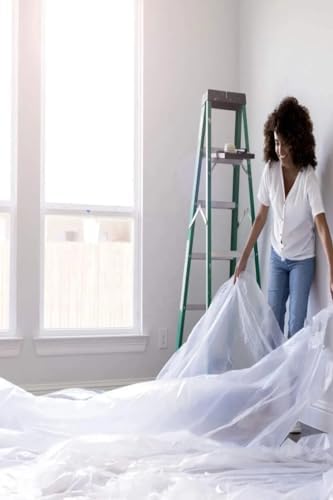 Hışır Örtü: Boya ve Badana İçin Koruma Koruyucu Naylon, Dayanıklı ve Geniş Kapsamlı Kaplama (10 M2)