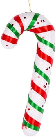 Yılbaşı Süsü Baston Kırmızı-Yeşil 9x19 Cm.