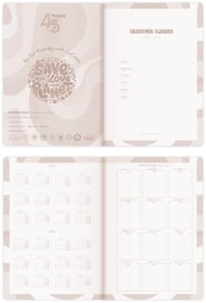 Akademik Ajanda Limited Edition 17x24 Ciltli 24/25 Çiçek