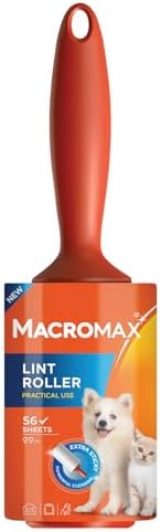 Macro Max Tüy Toplayıcı Rulo 56 Yaprak, Ekstra Yapışkanlı Kedi Köpek Tüyü Toz Toplama Rulosu