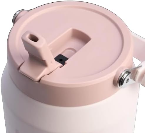 IceFlow Flip Straw Tumbler Pipetli Termos Pembe Kuvars (Rose Quartz), 1.9 Litre