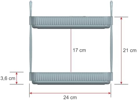 Banyo Düzenleyici Organizer Banyo Rafı (Duman Gri)