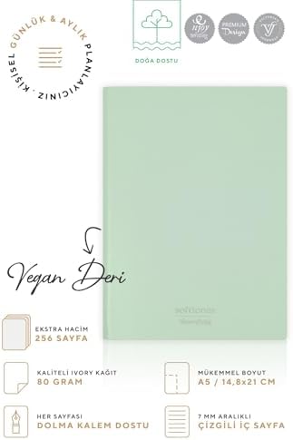 Esnek Kapak Cep Defteri A5 Krem 128 Yp. Çizgili