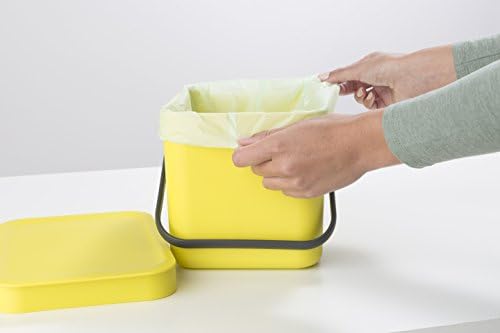 419683 Perfectfit 6L (S) - Rulo Başına 10 Adet Çöp Torbası, Mısır Nişastası, Beyaz, 16 X 16 X 11 Cm