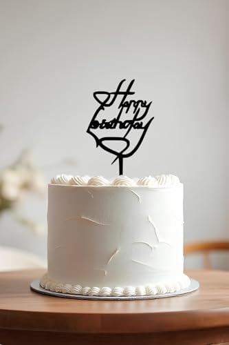 Happy Birthday Doğum Günü Pastası Süsleme, Pasta Süsü, Yeniden Kullanılabilir, OCT14