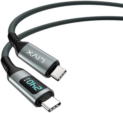 Thunderbolt 4 Type C to Type C 240W Hızlı Şarj 8K@60Hz Görüntü Aktarımı 40Gbps Veri Transferi PD3.1 Led Göstergeli 1.5 Metre Örgülü Kablo ARD-015 (1.5 Metre)