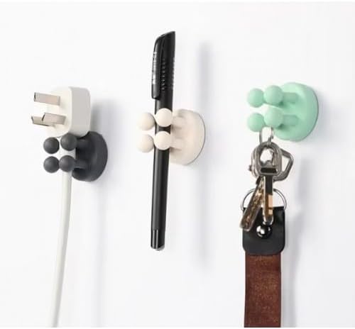 18 Parça Kablo Tutucu Seti | Yapışkanlı Kablo Klipsi | Masa Üstü Kablo Düzenleyici | Şarj Kablosu, Kulaklık, USB, HDMI, Mouse Kablosu için | Ofis & Ev Kullanımı | Kablo Yönetimi Çözümü