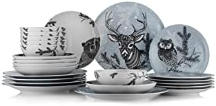 Porselen Snowy 24 Parça 6 Kişilik Yemek Takımı