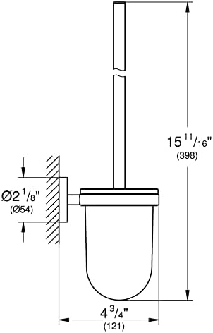 Start Tuvalet Fırçası Seti | Duş / Banyo Aksesuarları | Krom | 41185000