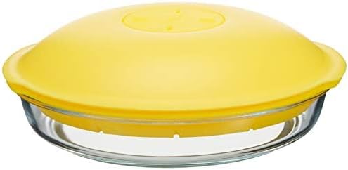 59524T00 Buharda Pişirici, 28.5 x 27 x 9.5 cm, Mikrodalgaya Uygun, Cam