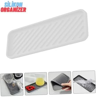 Silikon Yağdanlık Yağlık Standı Altlık,çok Amaçlı Organizer Sunumluk,sabunluk Altlığı 1 ADET BEYAZ