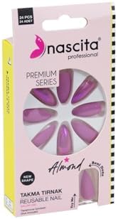 24'lü Almond Renkli Takma Tırnak - 152