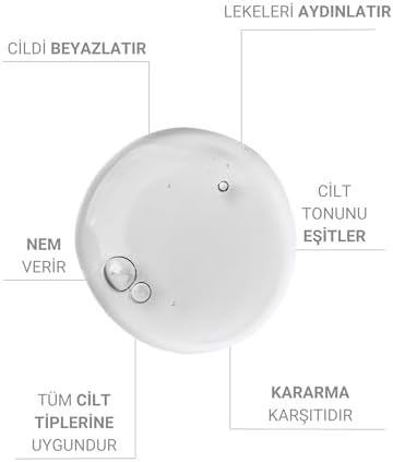 The Vivia Leke Karşıtı ve Cilt Tonu Eşitleyen Cilt Serumu Glutatyon, Niasinamid, Arbutin, Hyaluronik Acid 30 Ml