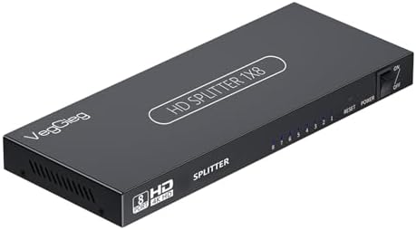 1080P Full HD 1 Giriş 8 Çıkış HDMI Splitter Görüntü Ayırıcı Bölücü Adaptör