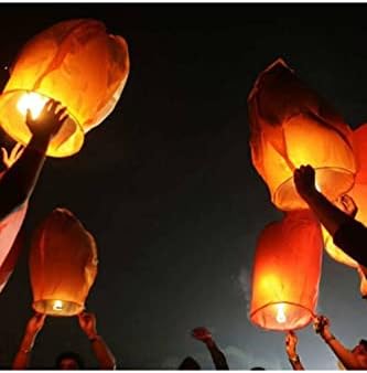 Pratik Dilek Feneri Dilek Balonu Renkli Dilek Feneri