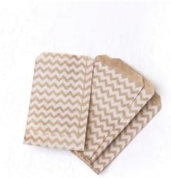 20 adet puantiye ve zikzak desenli kese kağıdı (11x20 cm) ve yılbaşı stickerdan oluşan set