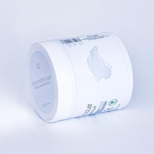 BY MIA Yüz ve Vücut Bentonit Kili%100 Natural Doğal Beyaz Toz Kil 500 gr