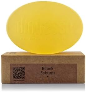 100% El Yapımı ve Doğal Bebek Sabunu 90 gr - Bitkisel Gliserin, Doğal Yağlar ile Bebeğiniz İçin Saç ve Vücut Temizleyici Sabun