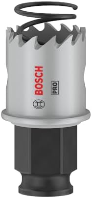 1 x PRO Sheet Metal Power Plus Delik Testeresi (Paslanmaz Çelik Saclar, Çelik Saclar, Ø 25 mm, Profesyonel Aksesuar Matkap/Tornavida için)