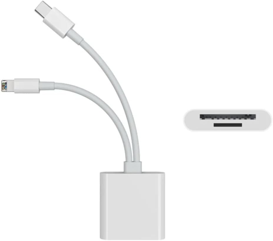 Lightning type-c Girişli 11 12 13 14 15 16 Serilerine Uyumlu Kart Okuyucu SD Kart Adaptörü TF Kart Okuyucu Disk Adaptörü Mobil Kart Okuyucu (Çift Kablolu (type-c/Lightning)