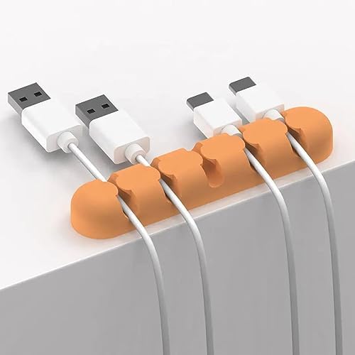 Yapışkanlı Kablo Düzenleyici Organizer Turuncu
