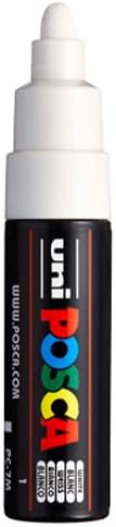 Uni Boya Marker PC-7M - Beyaz