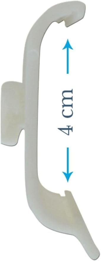 Stor Perde Alt Sabitleyici Aparat – (20 Adet) Rüzgârda Sallanmayı Önleyen Bej Renk, Kolay Montajlı Sağlam Plastik Tutucu