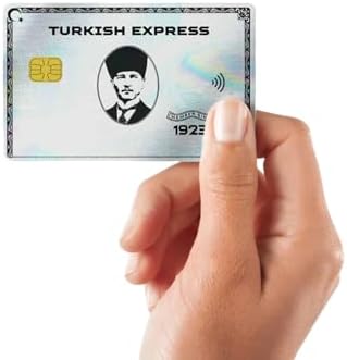 TURKISH EXPRESS Kart Kaplama Hologramlı Kart Etiketi (Yüksek Kaliteli Baskı)