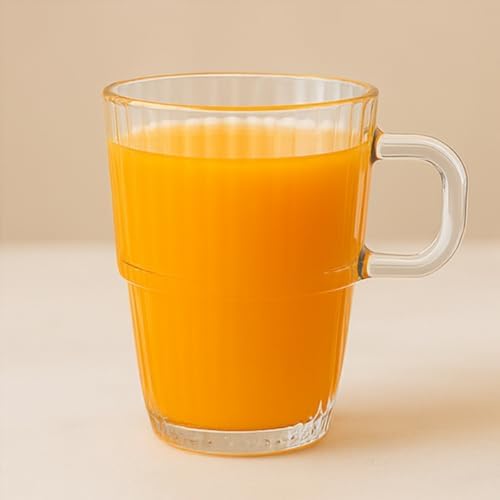 Kulplu Cam Kupa | Soğuk İçecekler İçin 4'lü Bardak Seti