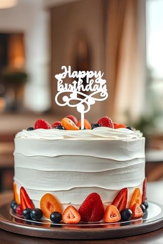 Happy Birthday Doğum Günü Pastası Süsleme, Pasta Süsü, Yeniden Kullanılabilir, OCT19