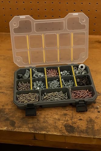 Proalet Made Slim Organizer 12 Bölmeli, Şeffaf, Düzenleyici Kutu, Polipropilen Malzeme, Çekmece İçi ve Masaüstü Kullanım İçin, Hafif Taşınabilir, Saklama Kutusu