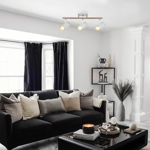 Vıtale 3 Lu Beyaz-Antık Lak Plafonyer 3xgu10