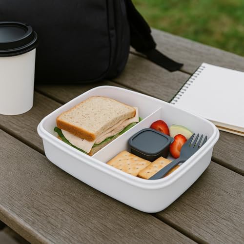 Store Vakumlu Lunchbox Yemek Kabı – Sızdırmaz, Taşınabilir ve Sağlıklı Saklama Kutusu | Çatal Kaşık Bölmeli | Gıda Dostu (GRİ)