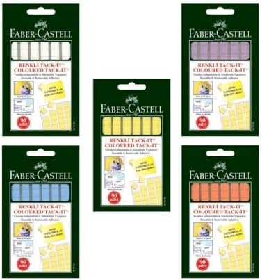 Tack It 50 Gr Yapıştırıcı, Sökülebilir ve Yeniden Kullanılabilir Yapıştırıcı (Çok Renkli, Asorti)