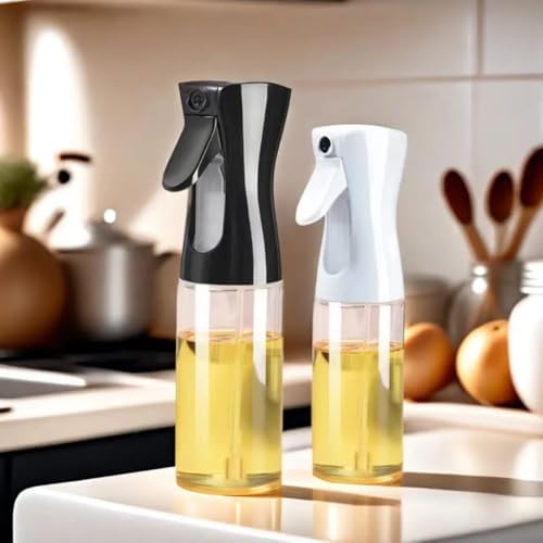 Sprey Yağdanlık Cam Şişe Yağ Püskürtücü Airfryer Kızartma Izgara Salata İçin Yağlık 220 ml Asorti