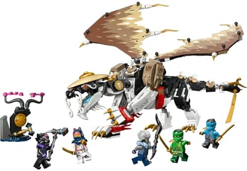 Usta Ejderha Egalt 71809 – 8 Yaş ve Üzeri Kız ve Erkek Çocukları için Lloyd, Sora, Nya, Ras ve Cinder Minifigürlü Oyuncak Yapım Seti, Çocuklar için Doğum Günü Hediyesi (532 Parça)