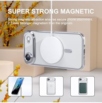 - 17 Air ile uyumlu MagSafe Destekli Kamera Korumalı Şeffaf Yumuşak Telefon Kılıfı