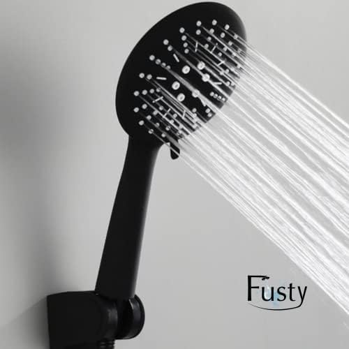 1. Kalite Mat Siyah Duş Başlığı - 3 Fonksiyonlu Yüksek Basınçlı El Duşu - 3 Yıl Garantili