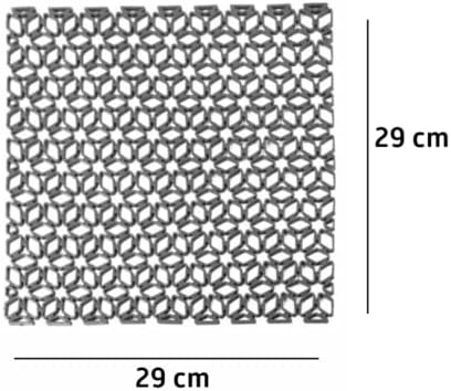 Kare Şekilli Kurutma Matı Bulaşık Altlığı Tezgah Lavabo Durulama Matı (29×29 cm) (Beyaz)