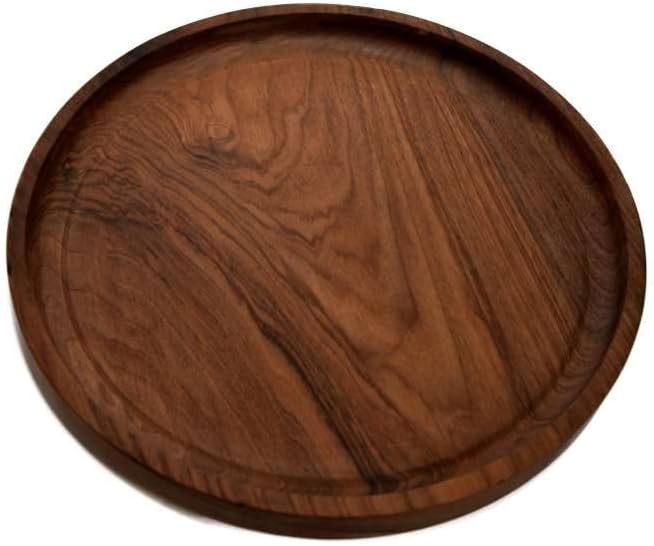 Yuvarlak ahşap tepsi