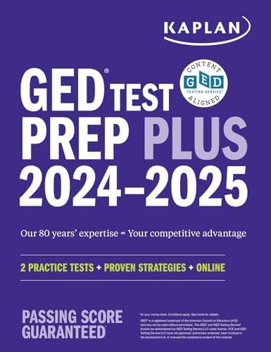 GED Test Prep Plus 2024-2025: Includes a Diagnostic Pretest, 2 Full Length Practice Tests, 1000+ Practice Questions, and 60+ Online Videos